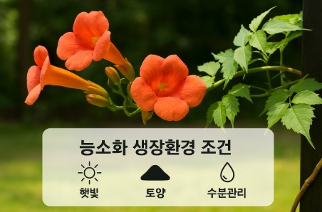 능소화 생장환경 조건 사진
