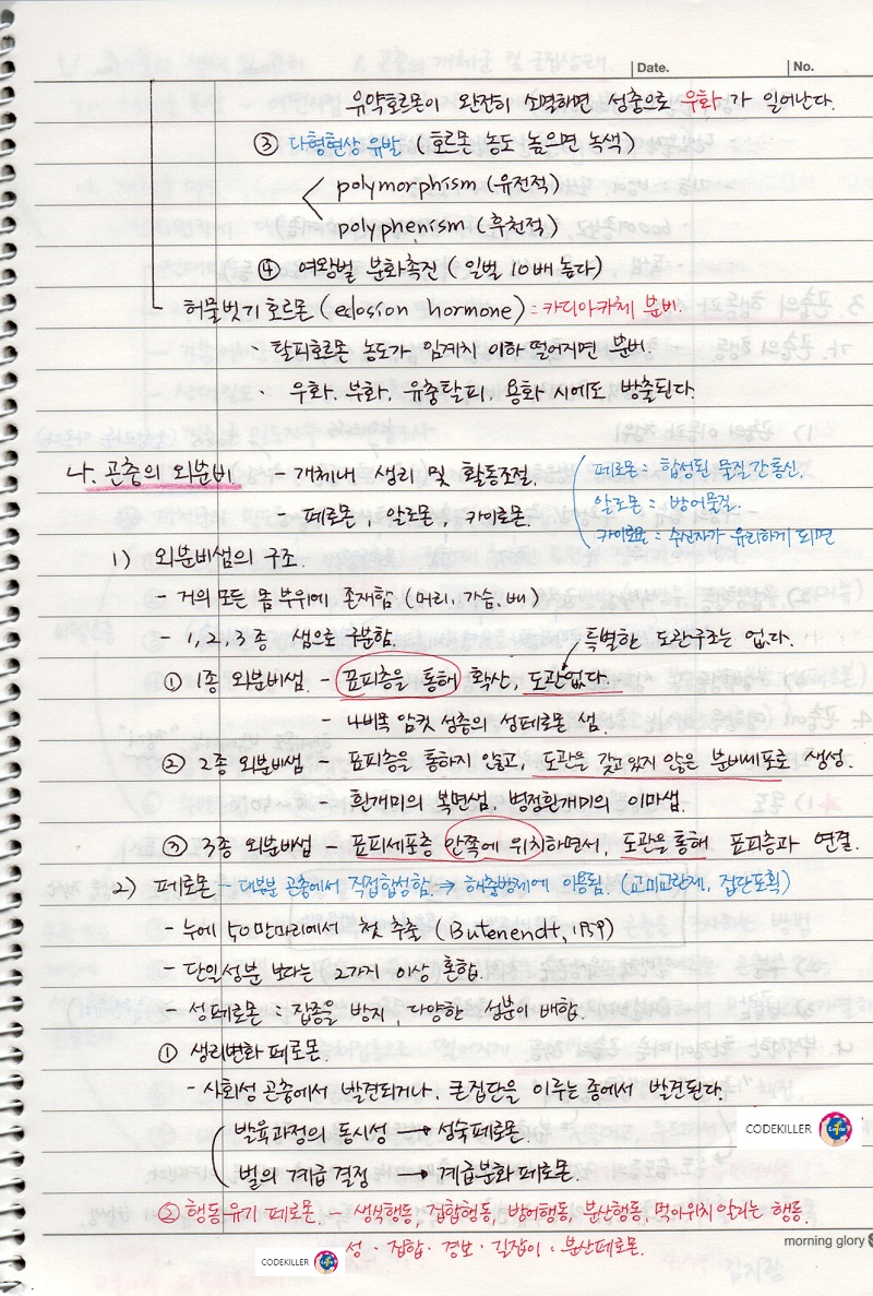 곤충의 외분비