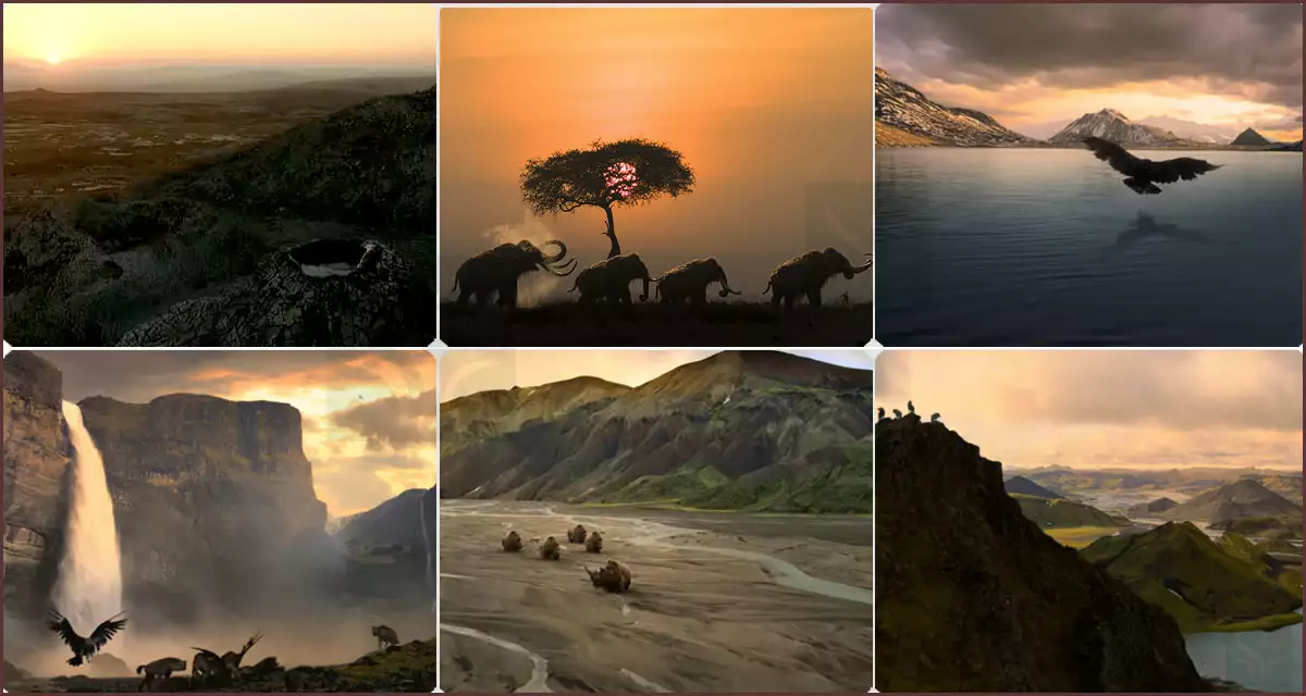 2만년 전 유럽대륙의 풍경