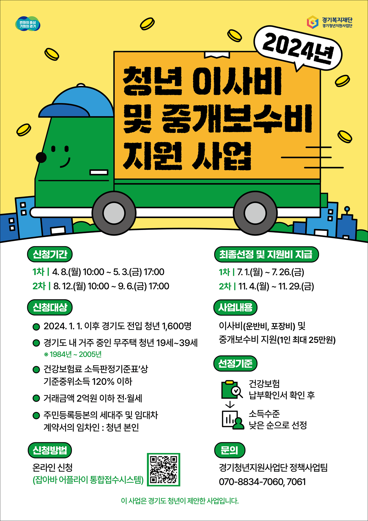 2024 경기도 청년 이사비 지원 대상 신청기간 신청방법