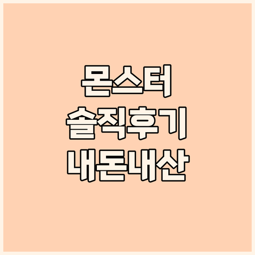 몬스터 에너지 드링크 울트라 솔직 후..
