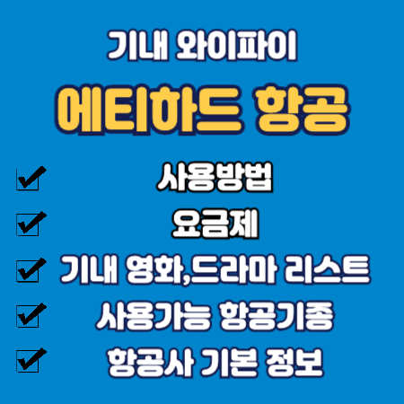에티하드항공 와이파이