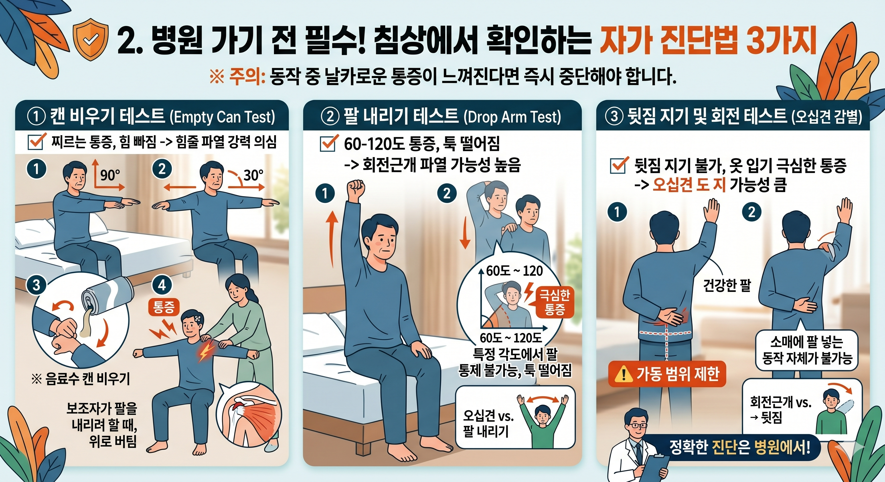 병원 가기 전 필수! 침상에서 확인하는 자가 진단법 3가지