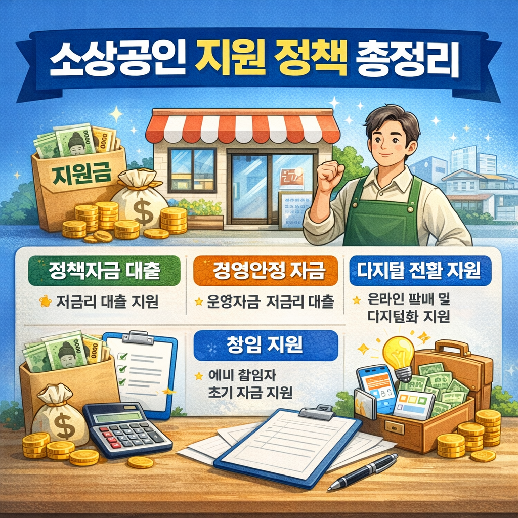 소상공인 지원 정책 관련 이미지
