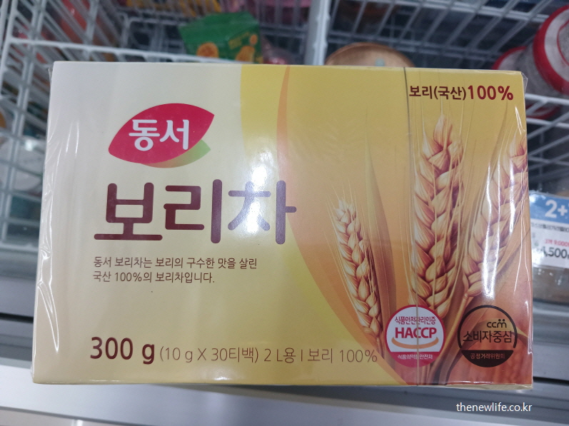 동서 보리차 제품 사진, 국산 100% 보리 사용