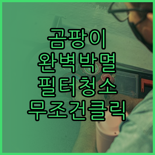 에어컨 필터 곰팡이 제거를 위한 올바..