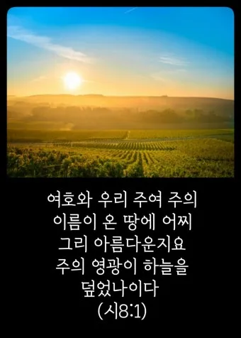 시편 8편 설교 아이디어 찬양 묵상 말씀_27