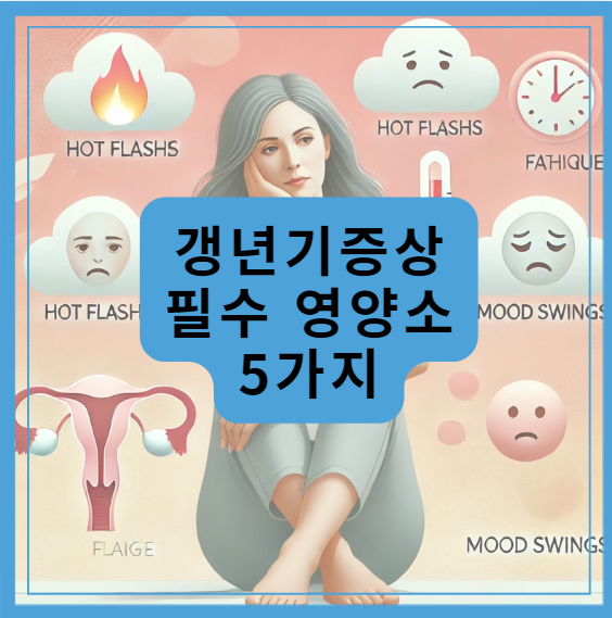 갱년기 증상 필수 영양소