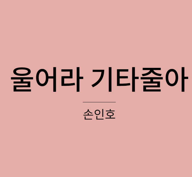 손인호 - 울어라 기타줄아