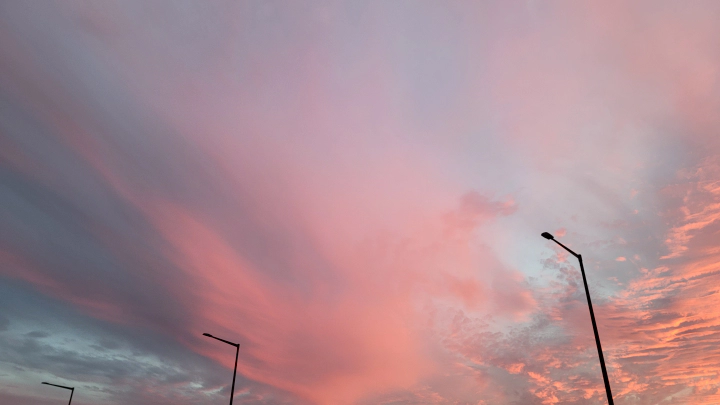 응봉교 저녁 6시반에서 7시 저녁노을