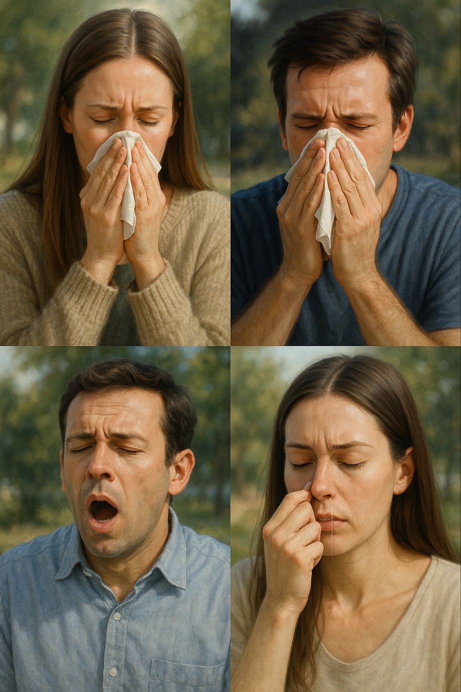 환절기 알레르기 비염 이미지