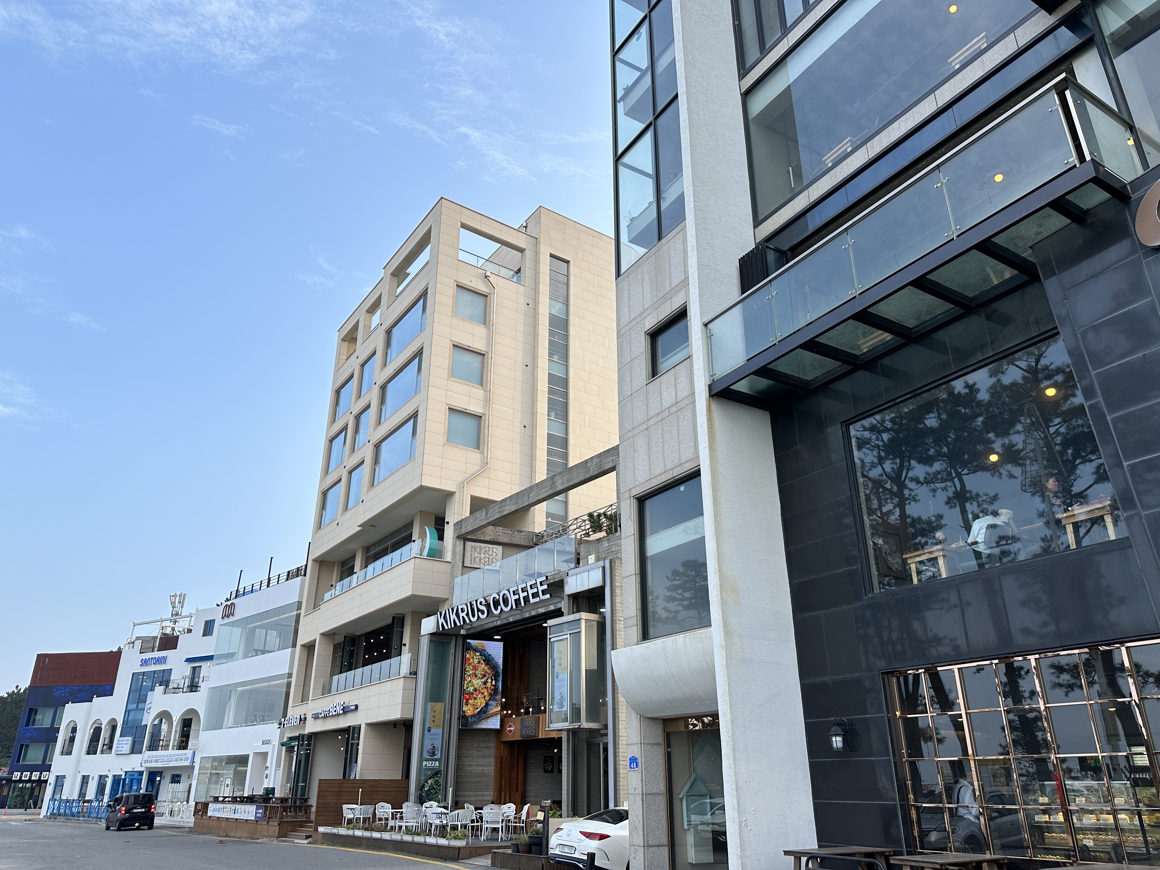 안목해변 카페거리