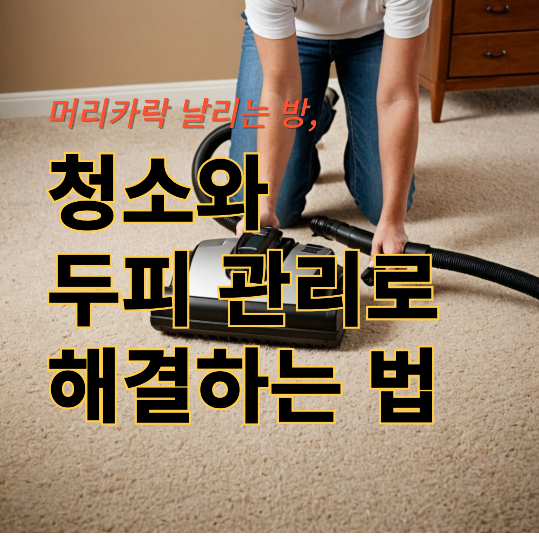 머리카락이 날리는 방, 청소와 두피 관리로 해결하는 법! [5편]