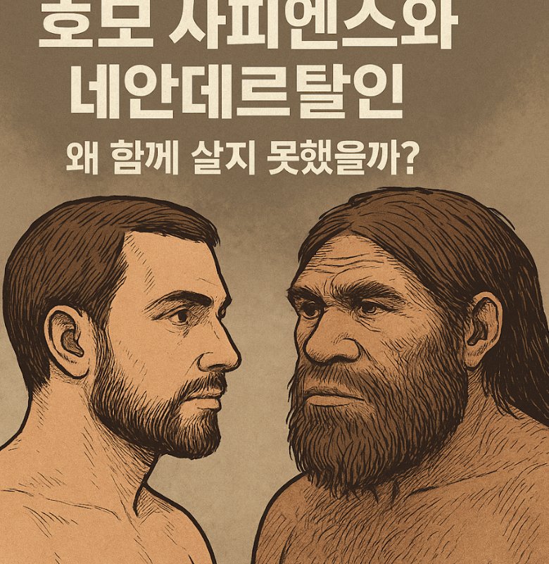 호모 사피엔스와 네안데르탈인 차이, 같이 살지 못한 이유