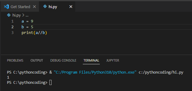 파이썬 나누기 몫