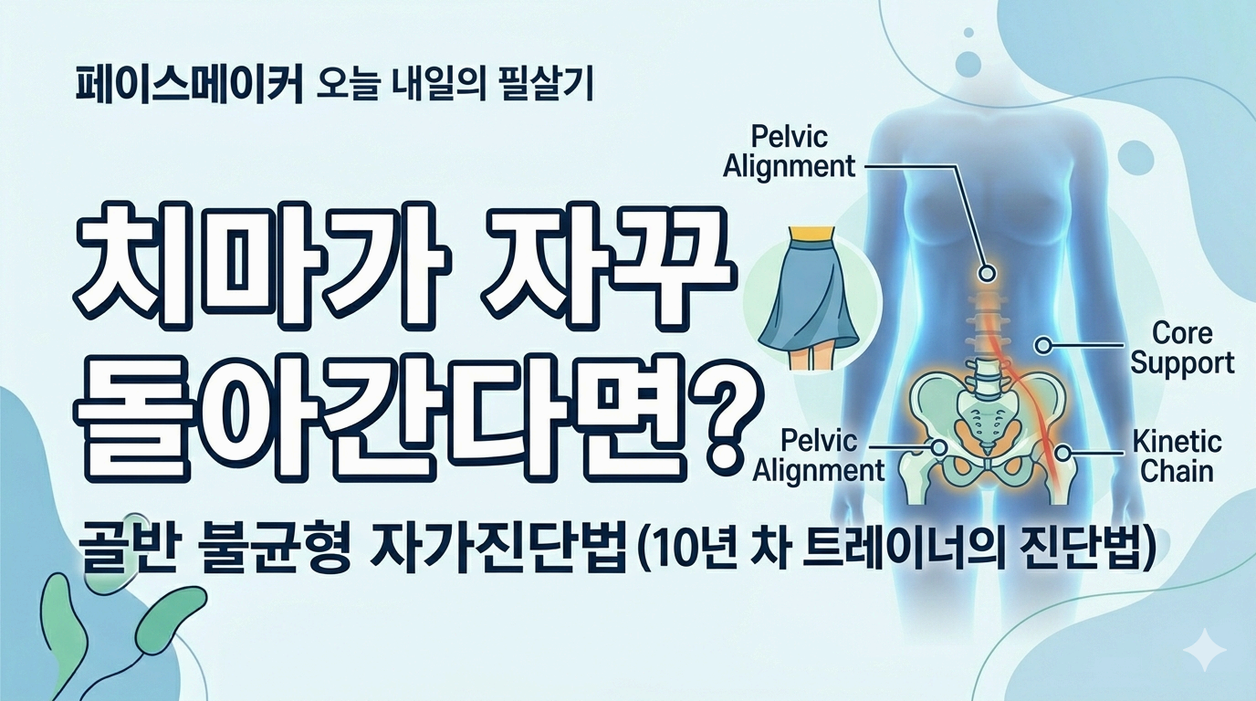 치마가 자꾸 돌아간다면