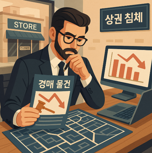 상권 침체 지역 소형 상가 경매 공략 전략
