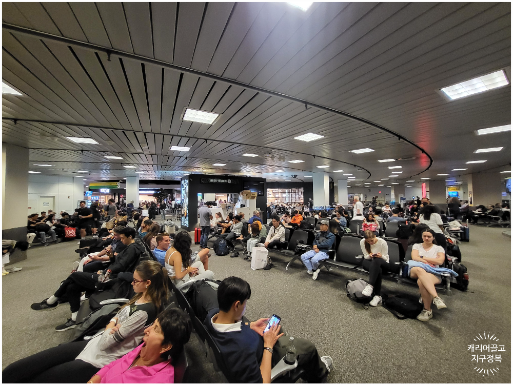 뉴욕 뉴왁공항 에어 프레미아 체크인 카운터 위치