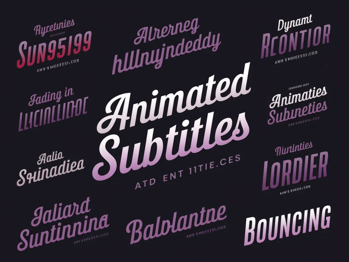 3. 기본 자막과 텍스트 애니메이션