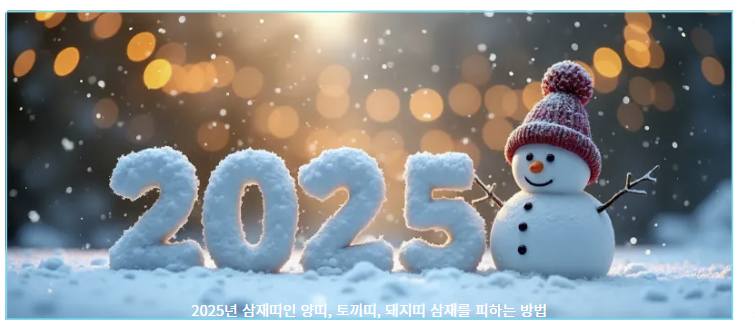 삼재를 피하는 방법