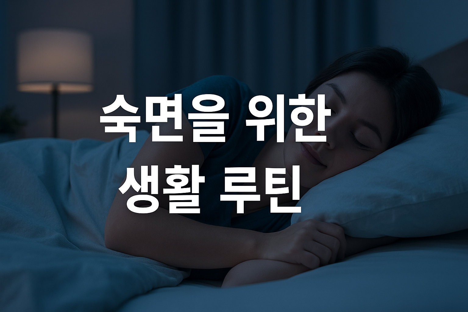 숙면을 위한 생활 루틴 방법