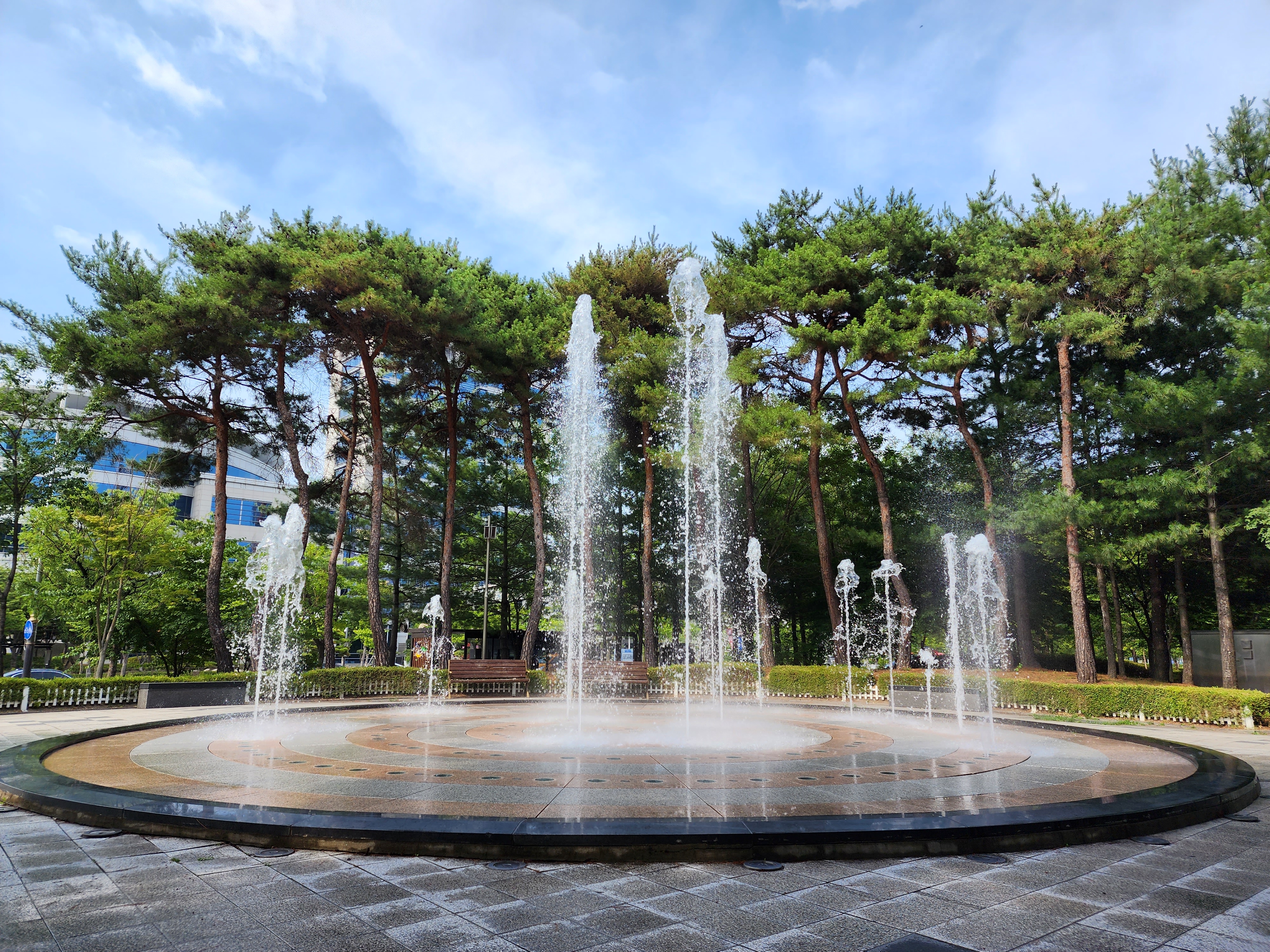 마전숲공원 바닥분수