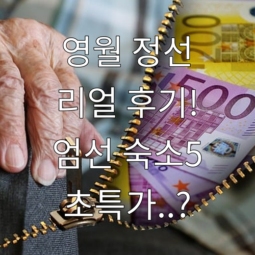 영월 정선 여행 숙소 5곳 리얼 후기..