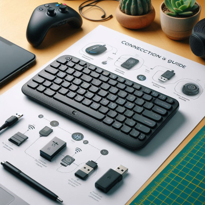 연결 가이드 인포그래픽 (Bluetooth, USB, OS별 연결 등)