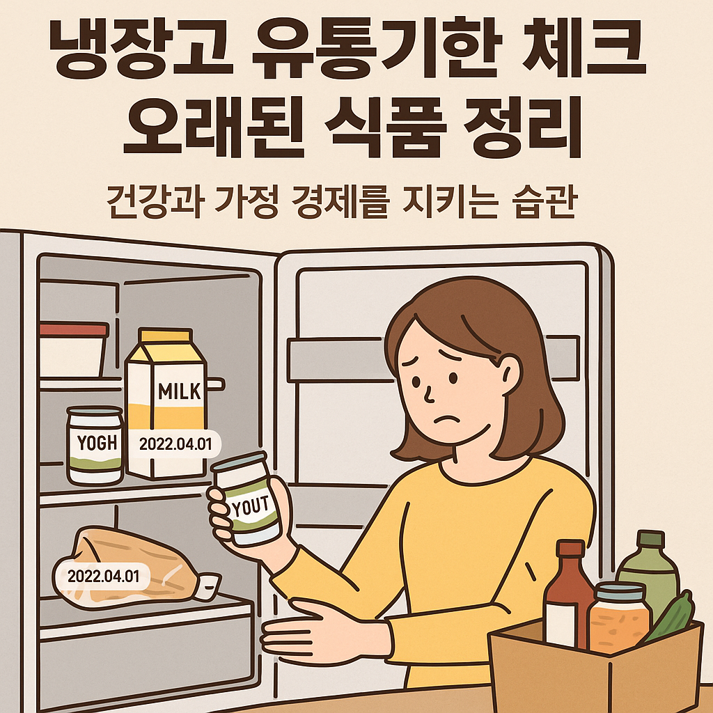 냉장고 유통기한 체크 & 오래된 식품 정리 – 건강과 가정 경제를 지키는 습관