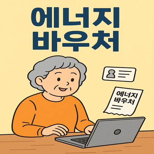 에너지바우처 신청하는 그림