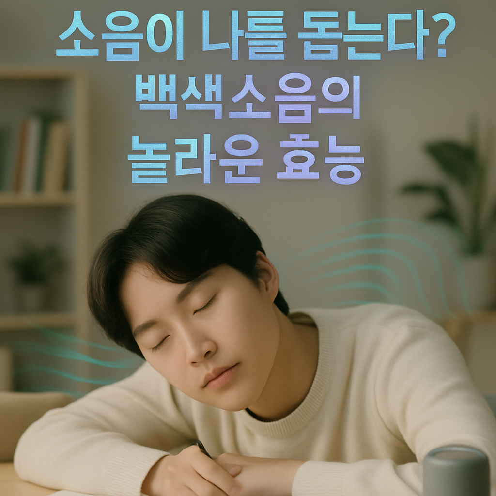 소음이 나를 돕는다? 백색소음의 놀라운 효능과 올바른 활용법 (주의사항 포함)