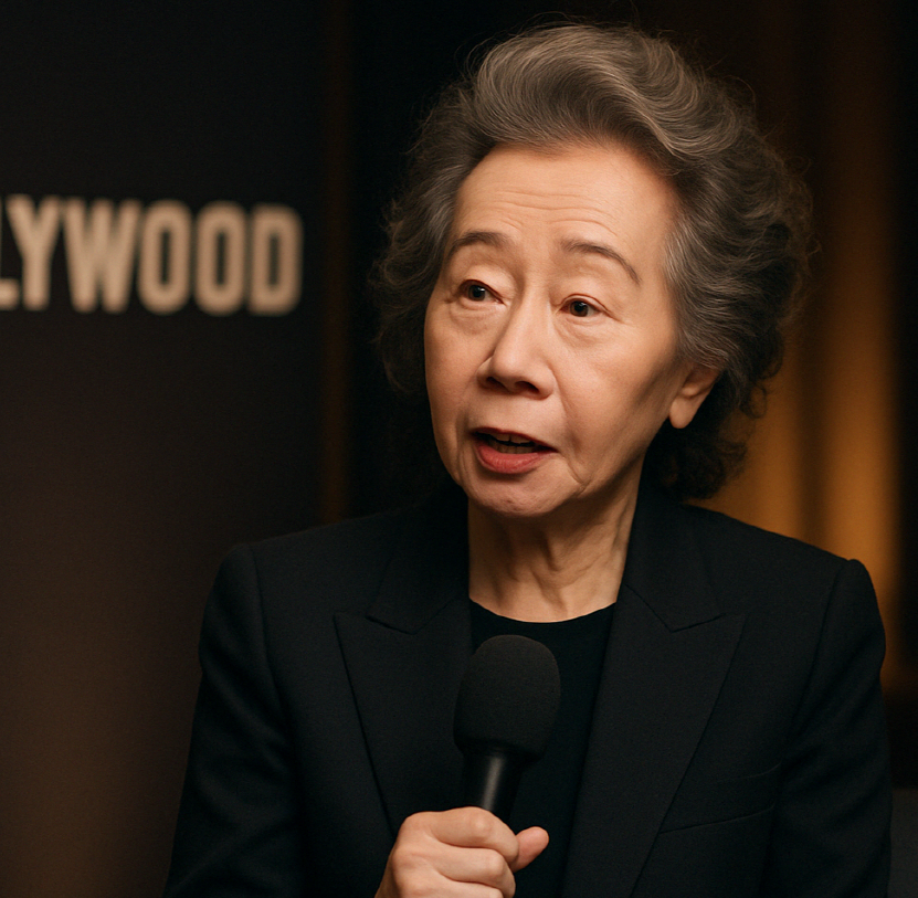 할리우드 인터뷰 중인 윤여정