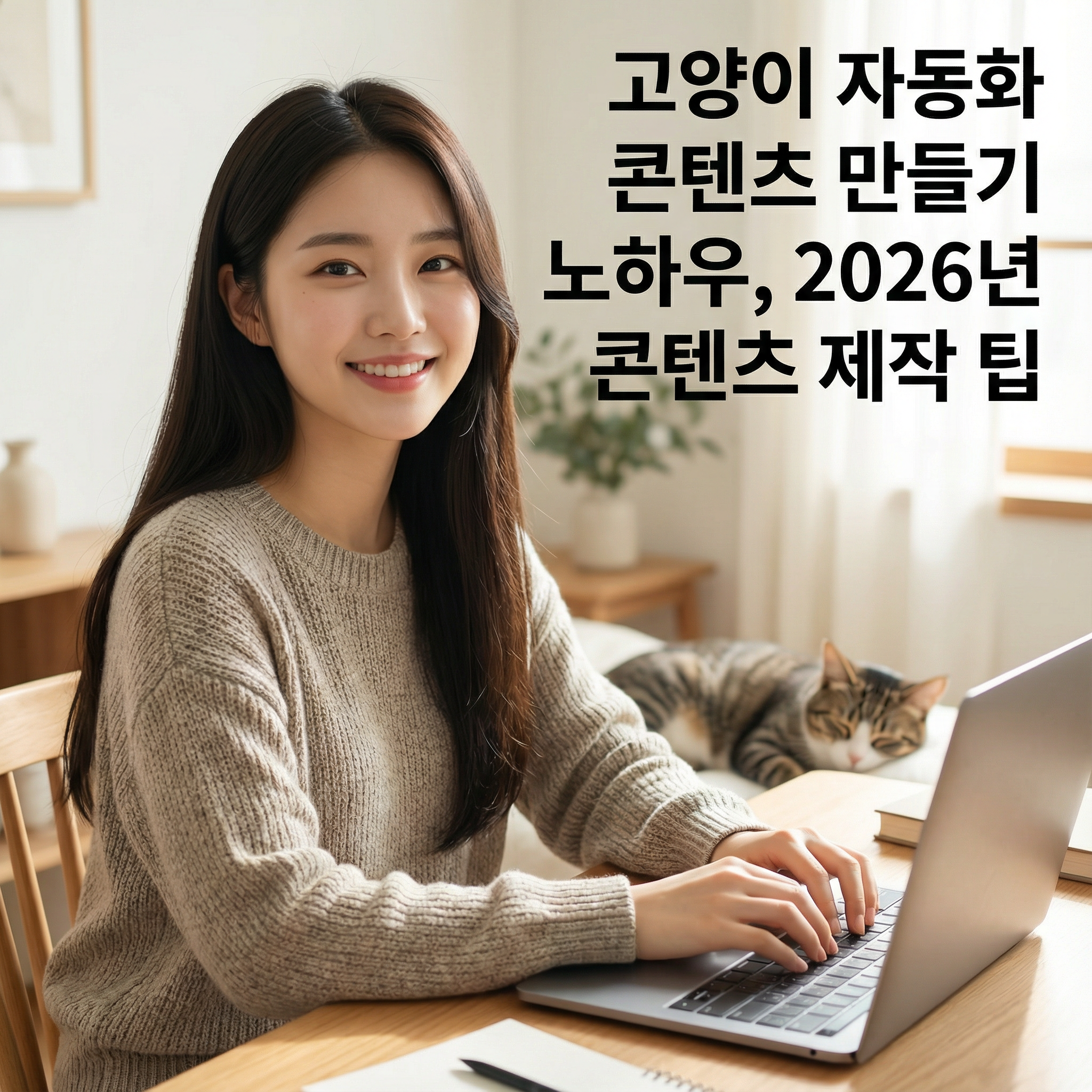 고양이 자동화 콘텐츠 만들기 노하우 | 2026년 콘텐츠 제작 팁