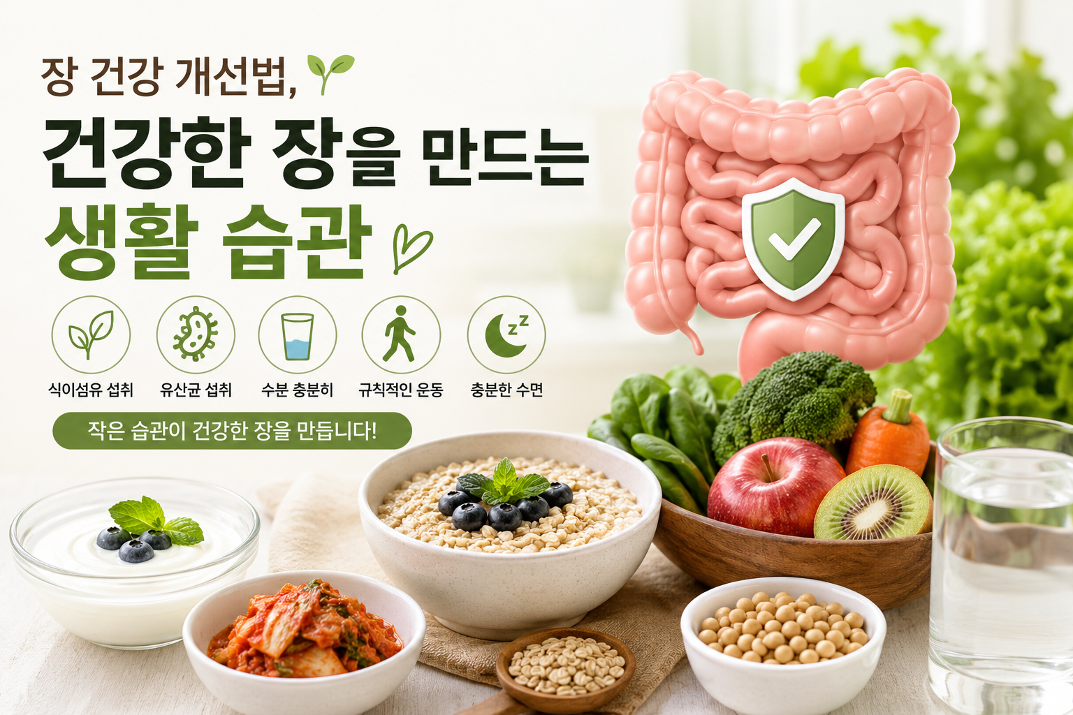 장 건강관리 방법 요약 이미지