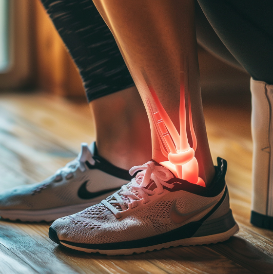 발목 접질렀을때