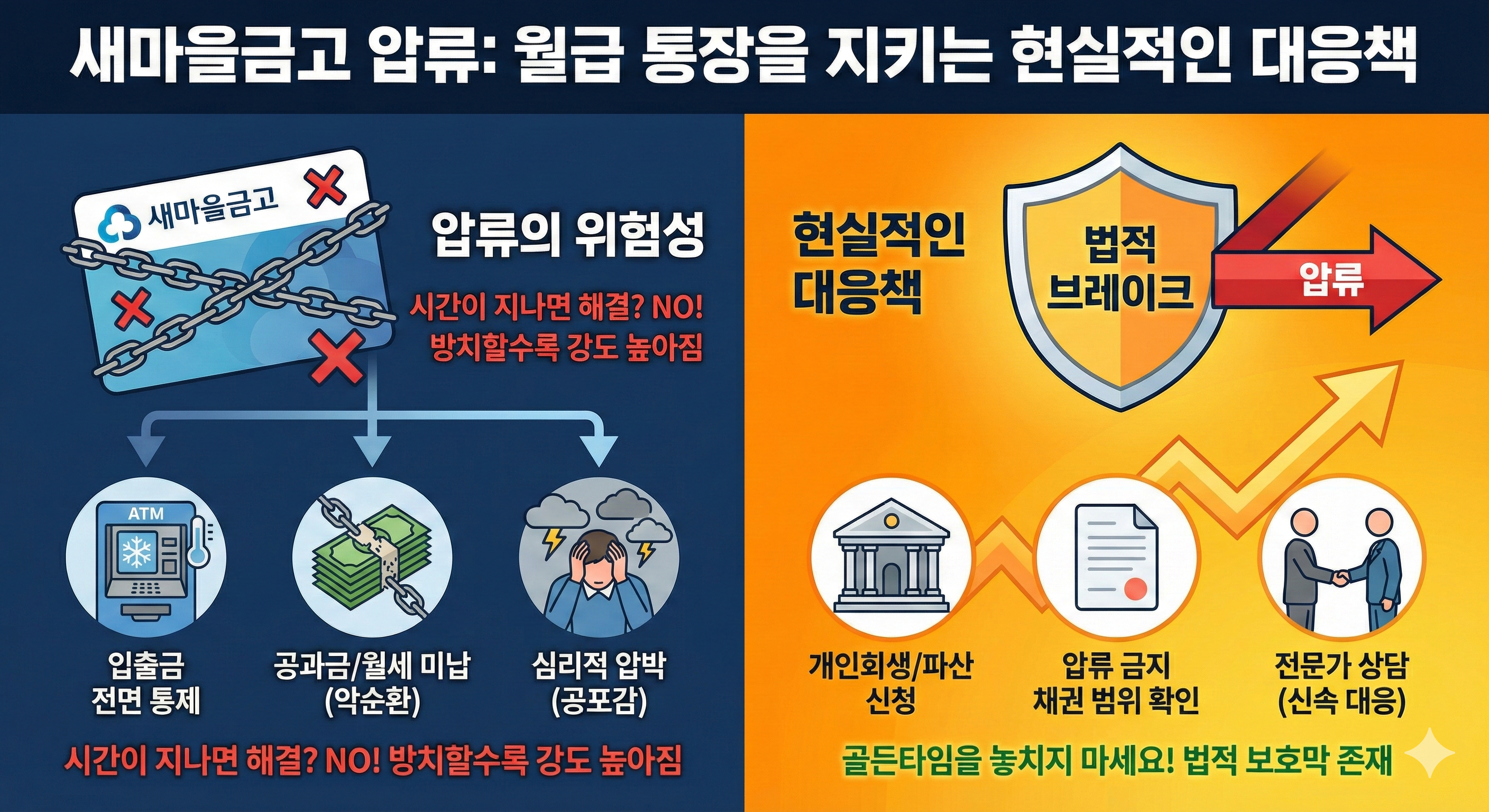 새마을금고 압류로 월급 통장 막혔을 때, '이것' 신청 안 하면 진짜 후회합니다