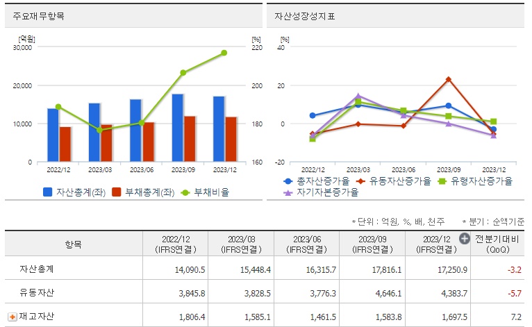 하나마이크론재무지표