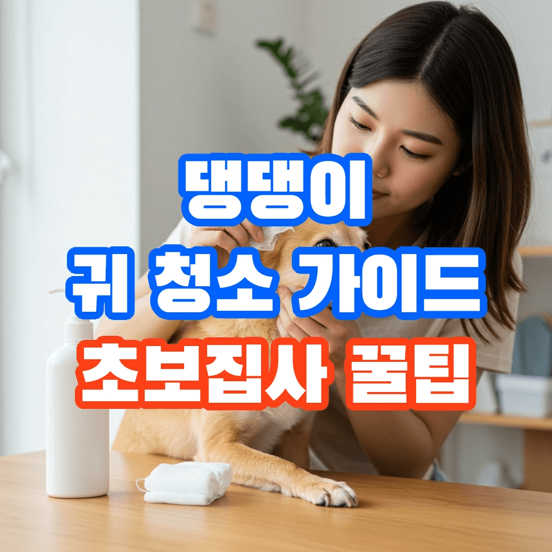 반려견 귀 청소 완벽 가이드, 초보자도 쉽게 할수 있는 방법🐶