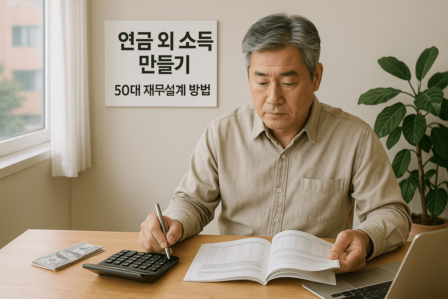연금 외 소득 만들기,50대 재무설계 방법,노후 자산 배분 전략,