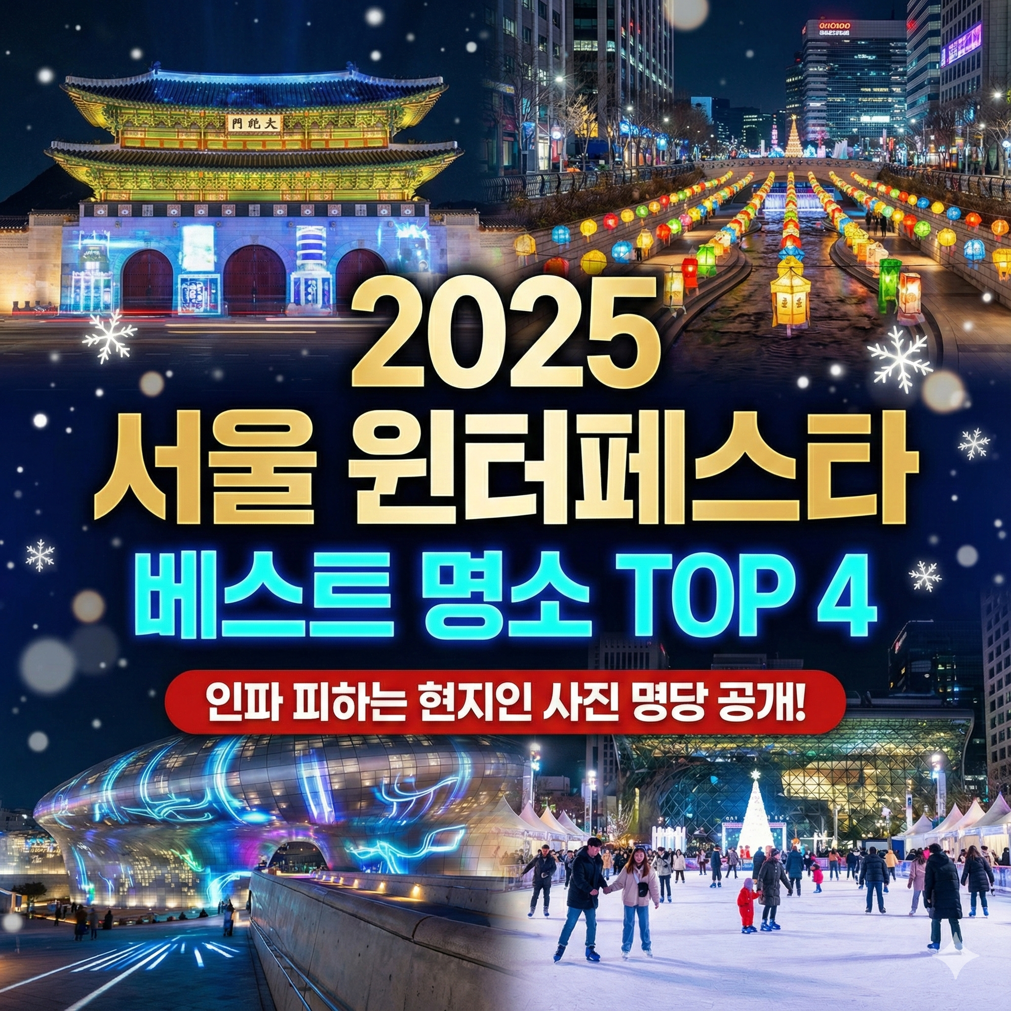 2025 서울 윈터페스타 (서울라이트, 빛초롱축제) 베스트 명소 TOP4 및 관람 꿀팁 안내 썸네일