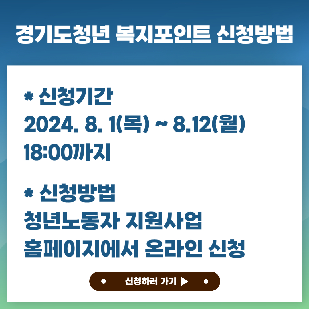 경기도청년 복지포인트