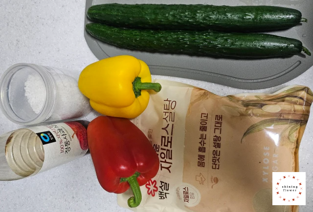 오이피클-재료 준비