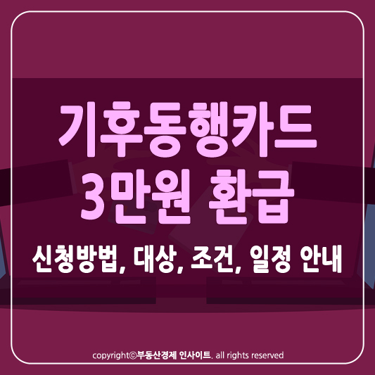 기후동행카드 3만원환급 썸네일