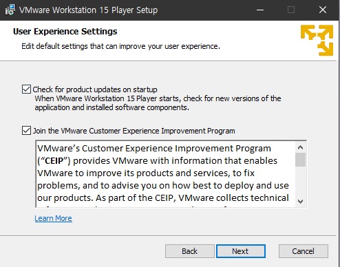 자동 업데이트 설정