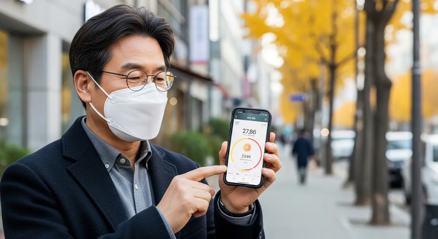 알레르기 비염 미세먼지 대응 마스크 착용