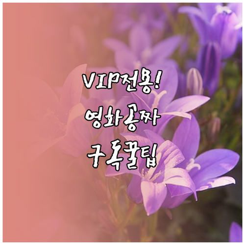 유플러스 VIP 전용 구독콕 및 무료..