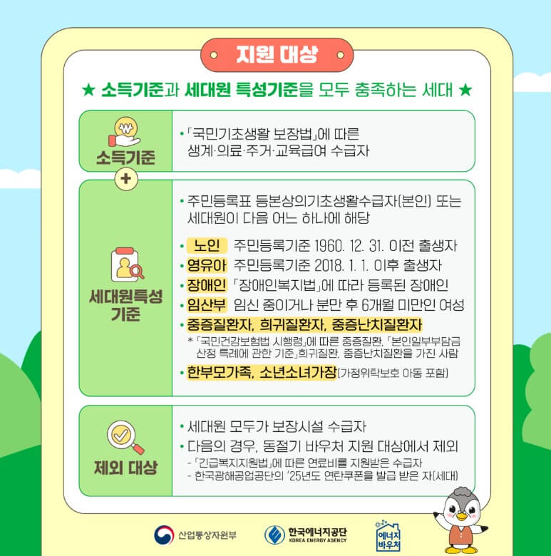에너지바우처 신청자격