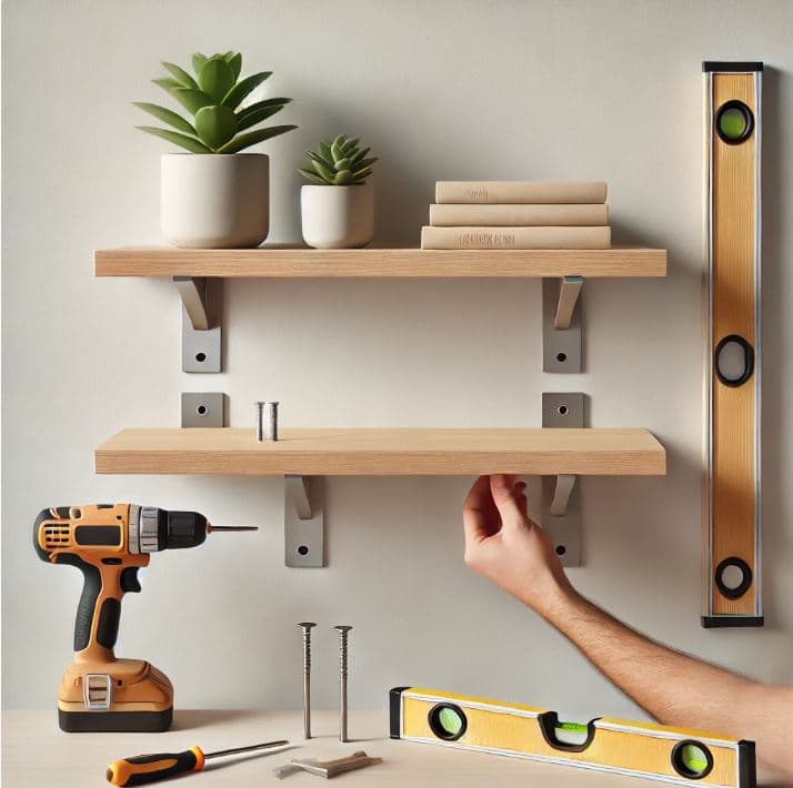 아파트에서 가능한 DIY 벽걸이 선반 만들기