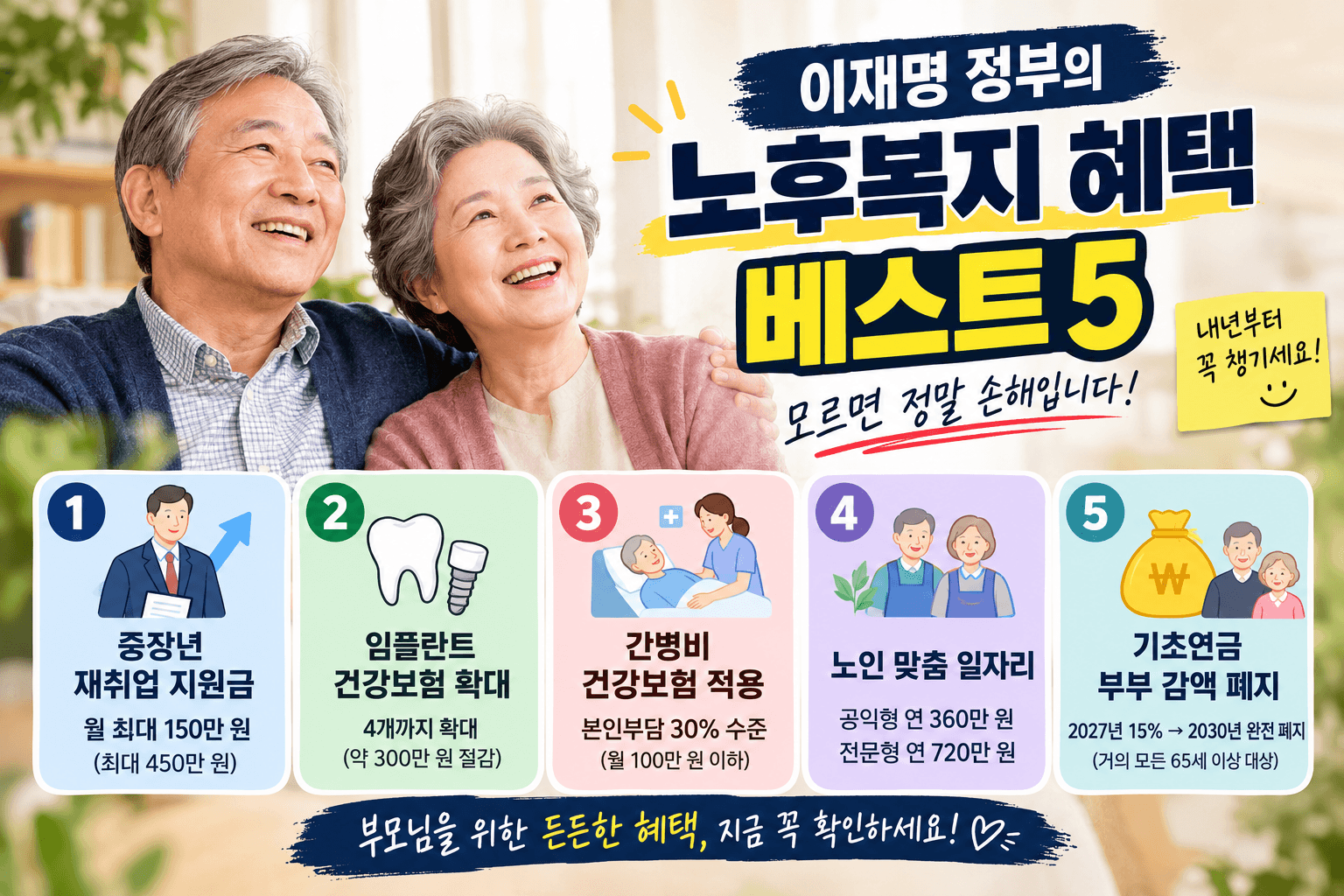 파격 노후 지원금 혜택