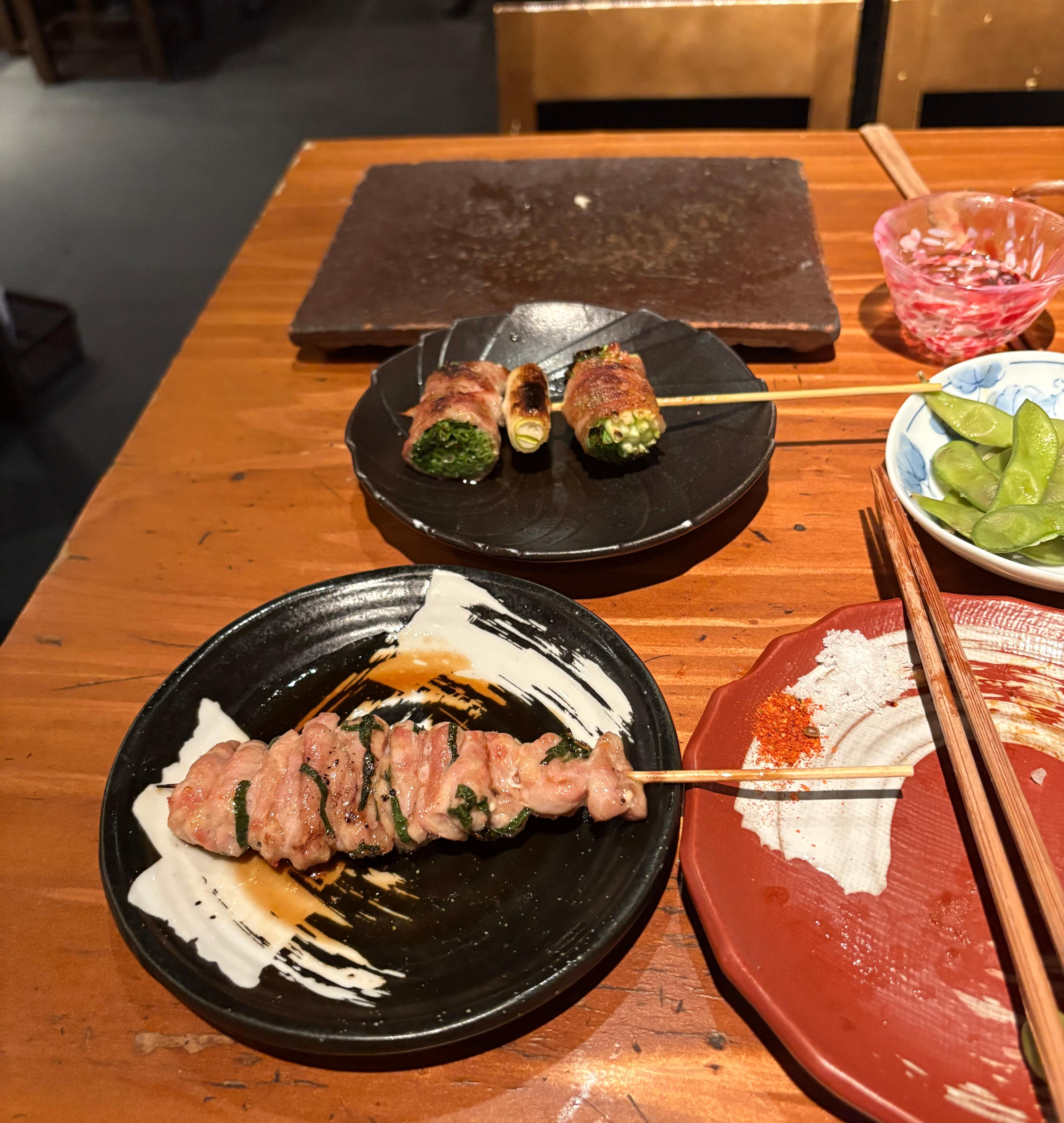 닭껍질 꼬치 전경